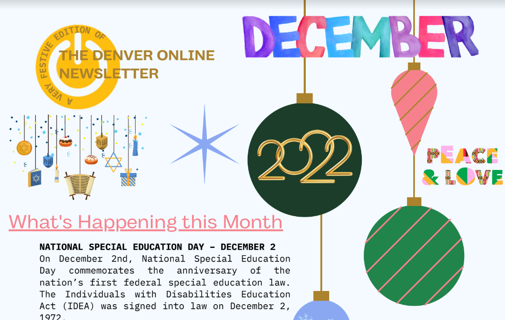Denver Online December Newsletter