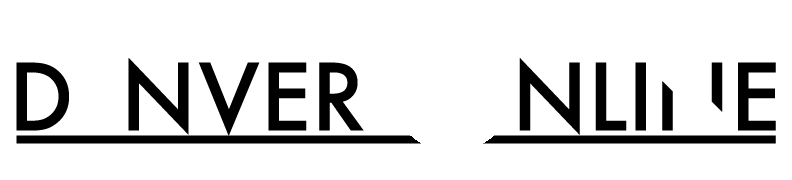 Denver Online logo black and white